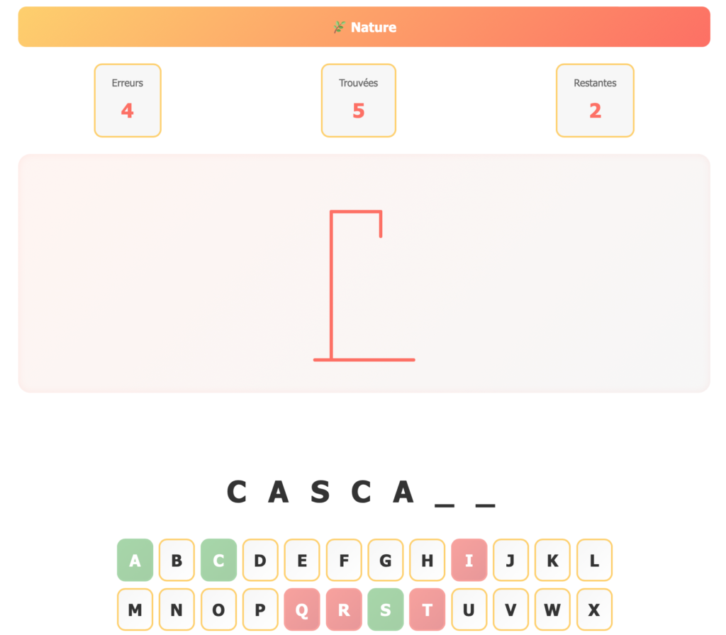 Jeu du pendu en ligne
