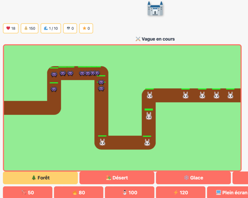 Tower defense emojis