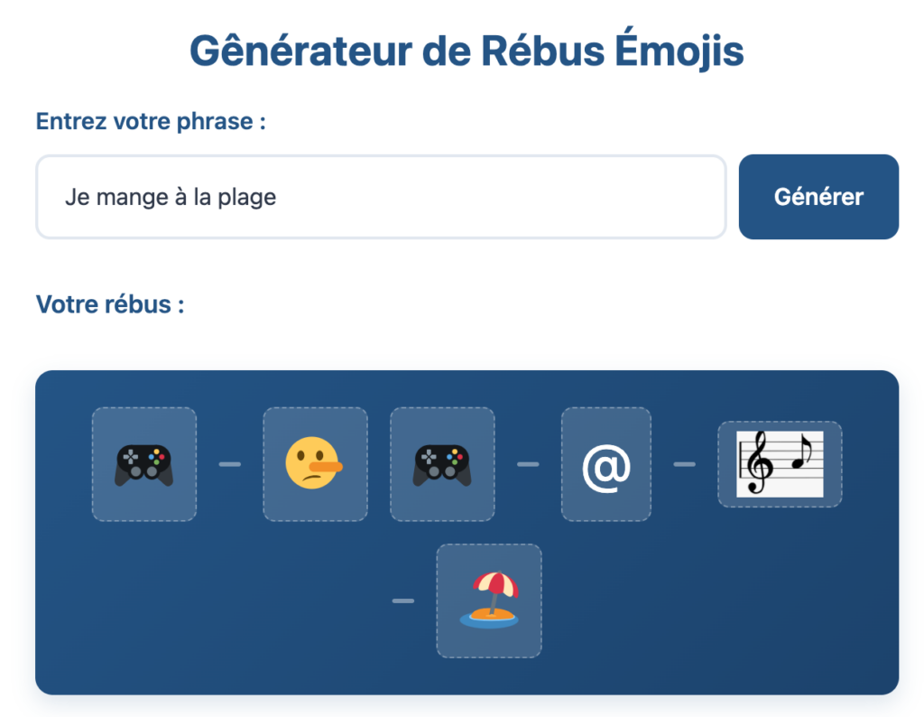 créer un rébus en émoji