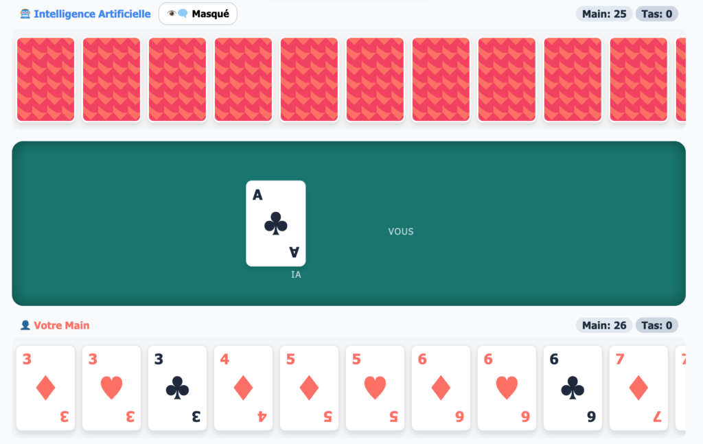 Jeux de carte bataille ouverte gratuit